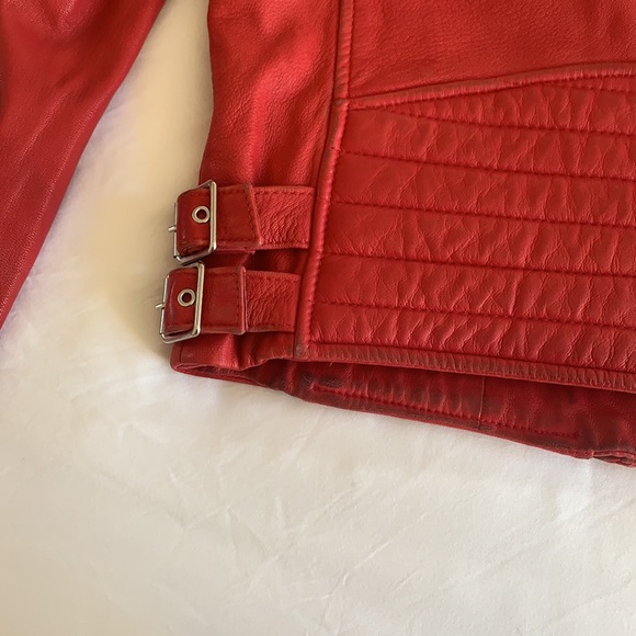 IRO Leather Jacket - Vintage Red - Picture 6 of 9